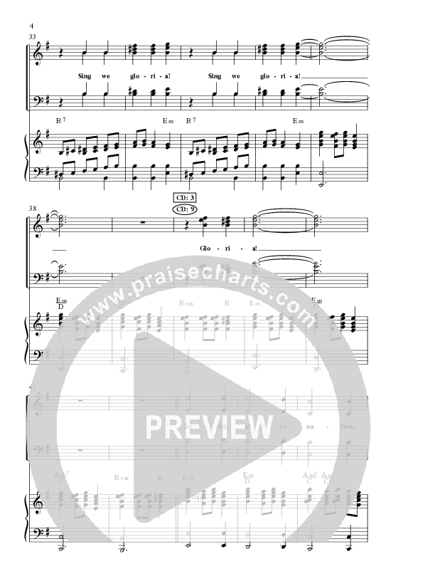 Sing We Gloria (Choral Anthem SATB) Anthem (SATB/Piano) (Lillenas Choral / Arr. David Clydesdale)