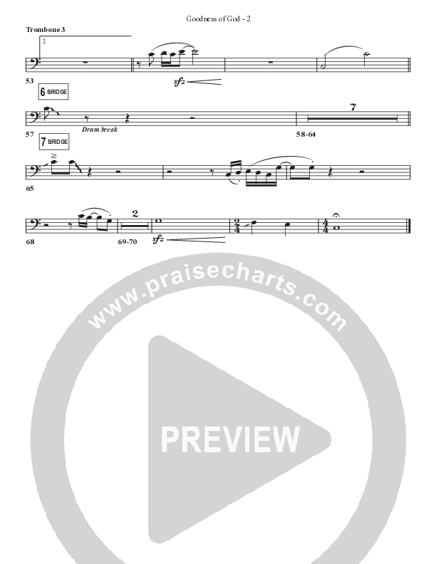 Goodness Of God Trombone 3 (Bell Shoals Music)