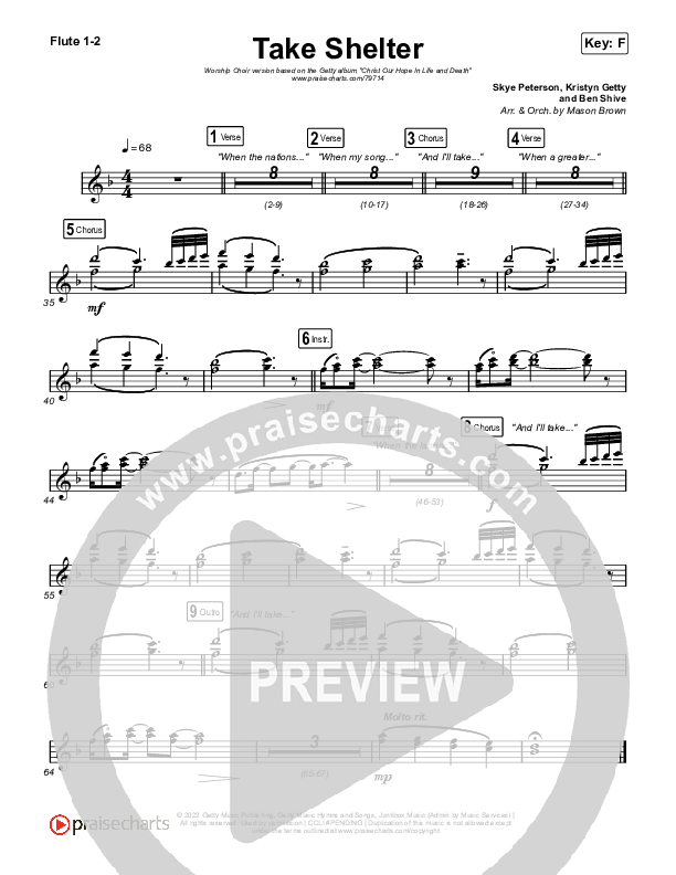 Take Shelter (Worship Choir SAB) Wind Pack (Keith & Kristyn Getty / Skye Peterson / Arr. Mason Brown)