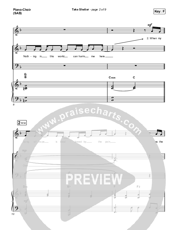 Take Shelter (Worship Choir SAB) Piano/Choir (SAB) (Keith & Kristyn Getty / Skye Peterson / Arr. Mason Brown)