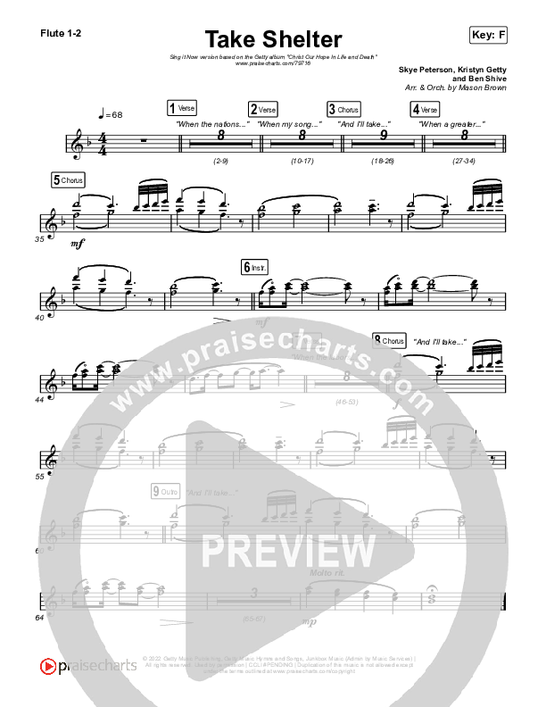 Take Shelter (Sing It Now SATB) Wind Pack (Keith & Kristyn Getty / Skye Peterson / Arr. Mason Brown)