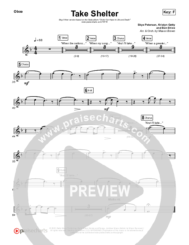 Take Shelter (Sing It Now SATB) Wind Pack (Keith & Kristyn Getty / Skye Peterson / Arr. Mason Brown)