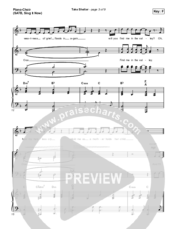 Take Shelter (Sing It Now SATB) Piano/Choir (SATB) (Keith & Kristyn Getty / Skye Peterson / Arr. Mason Brown)