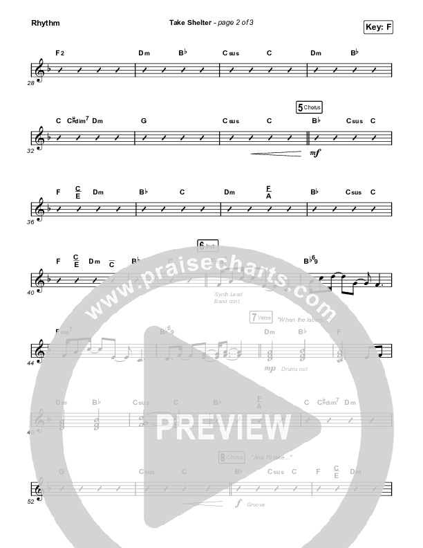Take Shelter (Sing It Now SATB) Rhythm Pack (Keith & Kristyn Getty / Skye Peterson / Arr. Mason Brown)