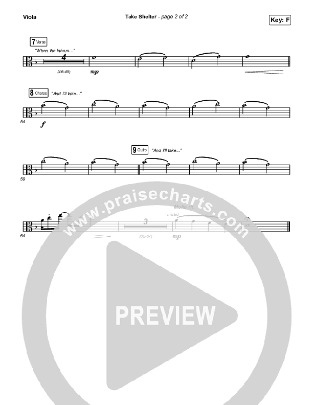Take Shelter (Sing It Now SATB) Viola (Keith & Kristyn Getty / Skye Peterson / Arr. Mason Brown)