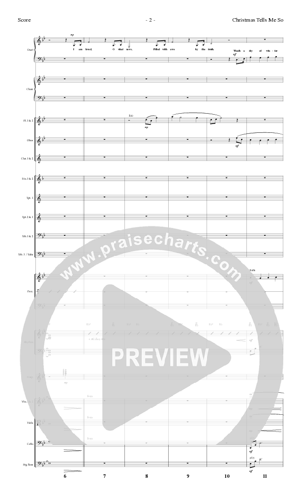 Christmas Tells Me So (Choral Anthem SATB) Conductor's Score (Lillenas Choral / Arr. Marty Parks)