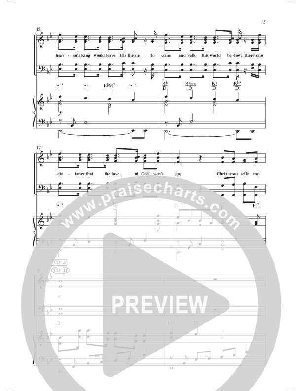 Christmas Tells Me So (Choral Anthem SATB) Anthem (SATB/Piano) (Lillenas Choral / Arr. Marty Parks)