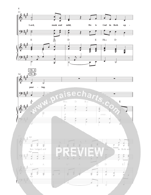 God In Flesh Appearing (Choral Anthem SATB) Anthem (SATB/Piano) (Lillenas Choral / Arr. Cliff Duren)