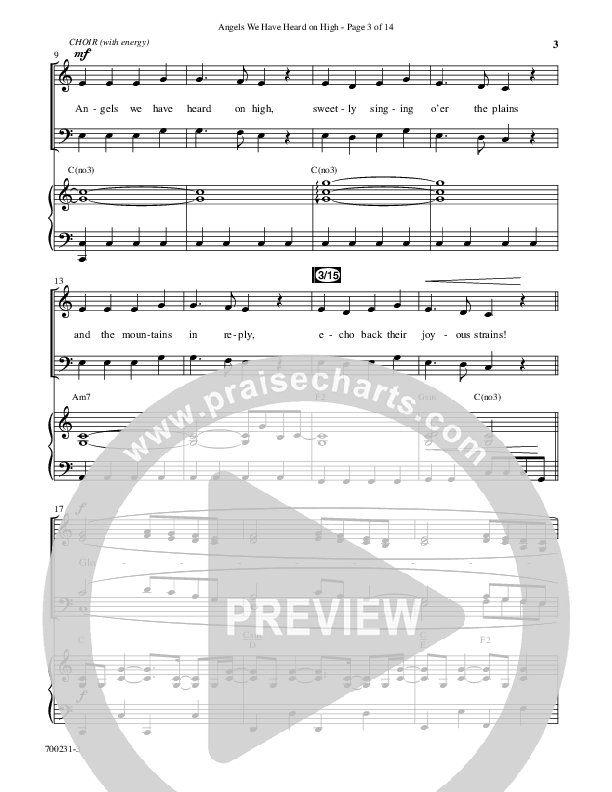 Angels We Have Heard On High with Open Up The Heavens (Choral Anthem SATB) Anthem (SATB/Piano) (Word Music Choral / Arr. Cliff Duren)