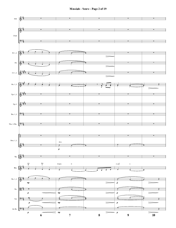 Messiah (Choral Anthem SATB) Orchestration (Word Music Choral / Arr. Cliff Duren)
