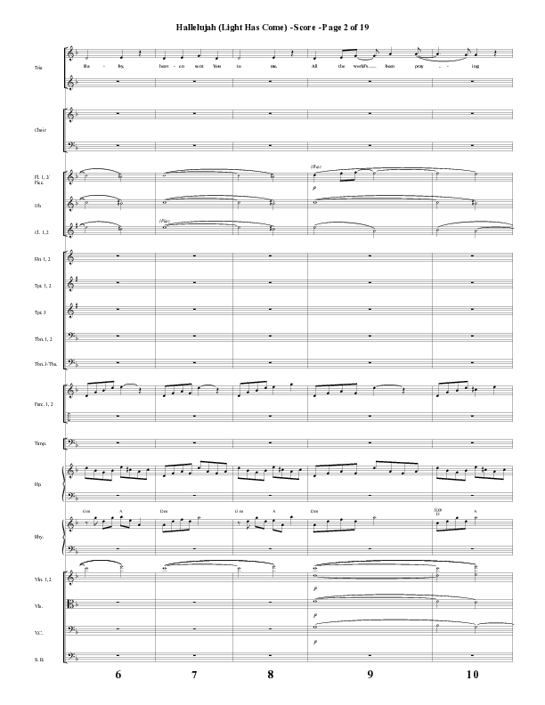 Hallelujah (Light Has Come) (Choral Anthem SATB) Conductor's Score (Word Music Choral / Arr. Mark McClure)