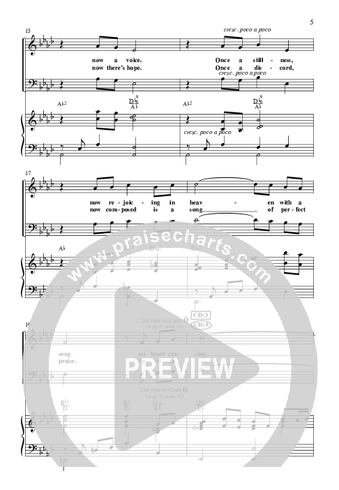 Heaven To Earth (Choral Anthem SATB) Anthem (SATB/Piano) (Lillenas Choral / Arr. Tom Fettke / Orch. Richard Kingsmore)