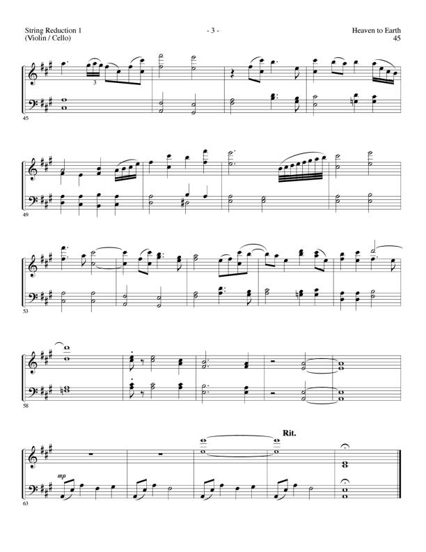 Heaven To Earth (Choral Anthem SATB) Synth Strings (Lillenas Choral / Arr. Tom Fettke / Orch. Richard Kingsmore)