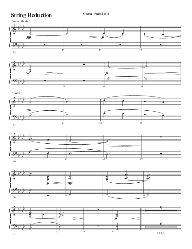 Gloria (Our Savior Found Us) (Choral Anthem SATB) Synth Strings (Word Music Choral / Arr. Cliff Duren)