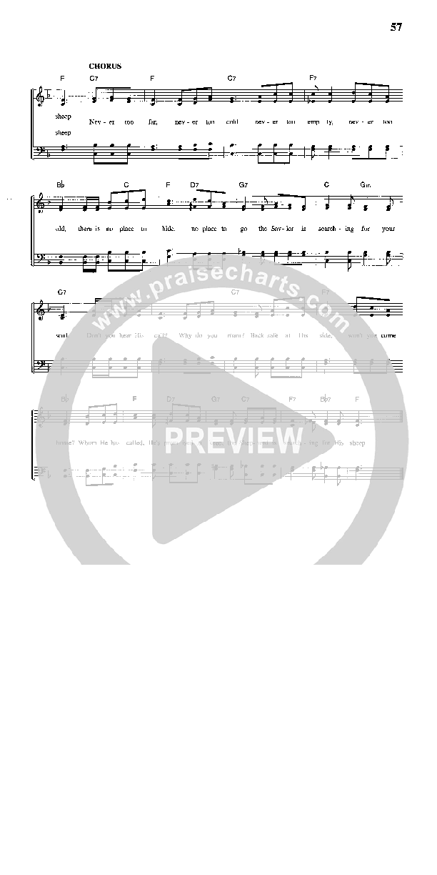 Searching For His Sheep Lead Sheet (The Cumberland Boys)