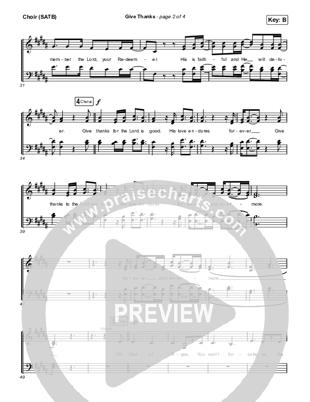 Give Thanks Choir Sheet (SATB) (Hannah Hobbs)