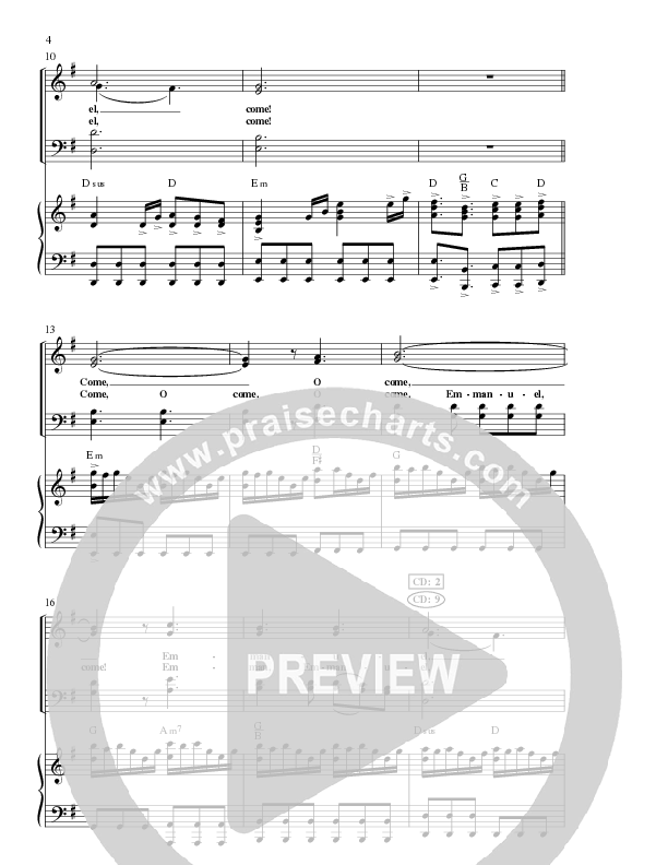 O Come O Come Emmanuel (Choral Anthem SATB) Anthem (SATB/Piano) (Lillenas Choral / Arr. Gary Rhodes / Orch. Tim Cates)