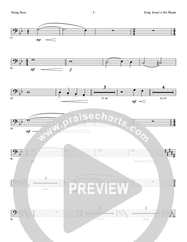 King Jesus Is His Name with What Child Is This (Choral Anthem SATB) Double Bass (Lillenas Choral / Arr. Mike Speck / Arr. Tim Parton)