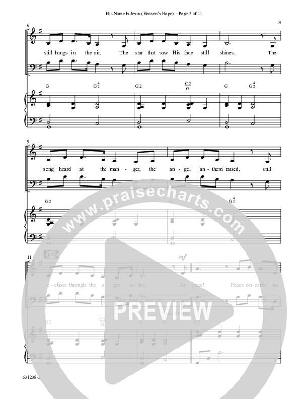 His Name Is Jesus (Heaven's Hope) (with What A Beautiful Name) (Choral Anthem SATB) Anthem (SATB/Piano) (Word Music Choral / Arr. Jay Rouse)