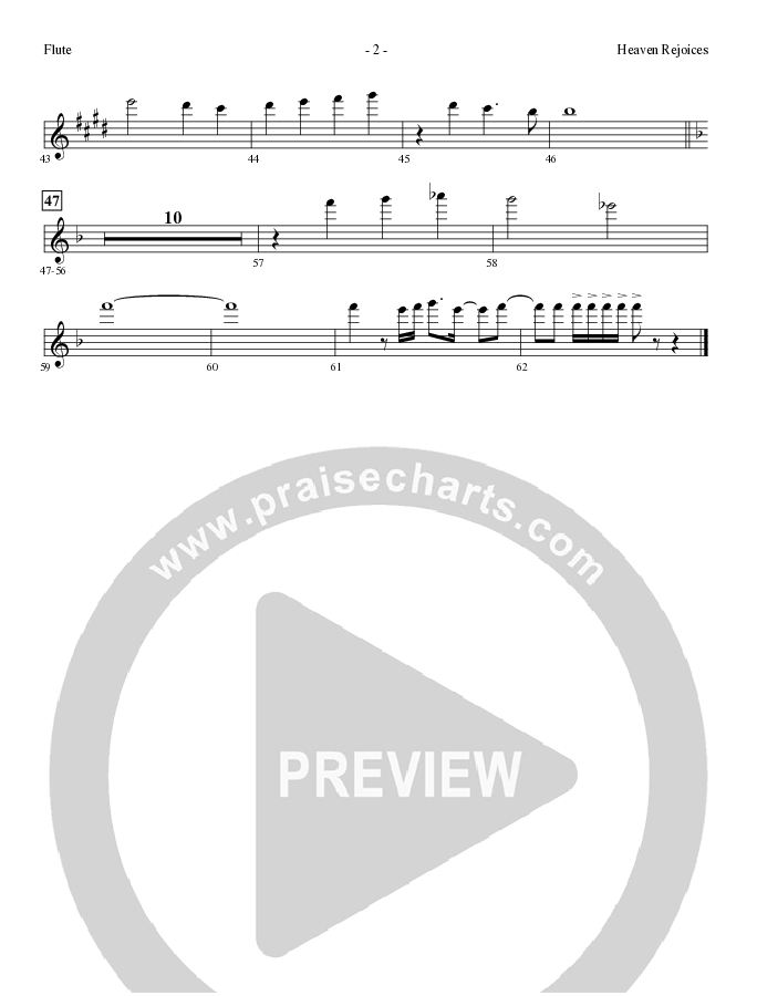 Heaven Rejoices with O Come All Ye Faithful (Choral Anthem SATB) Flute (Lillenas Choral / Arr. Mike Speck)