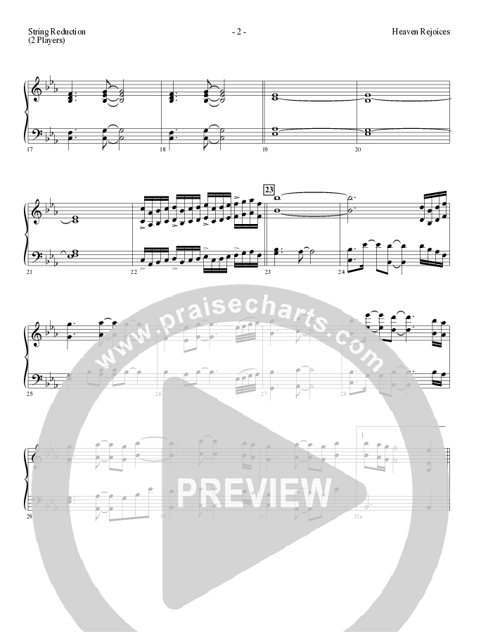 Heaven Rejoices with O Come All Ye Faithful (Choral Anthem SATB) String Reduction (Lillenas Choral / Arr. Mike Speck)