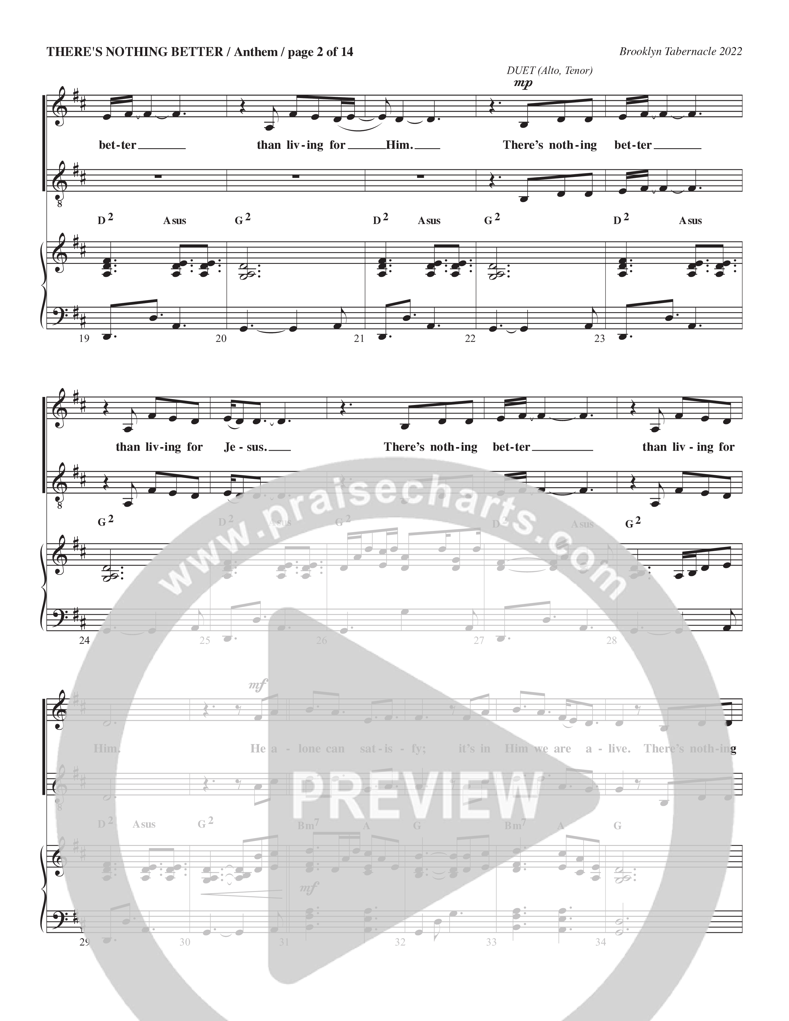 There’s Nothing Better (Choral Anthem SATB) Anthem (SATB/Piano) (The Brooklyn Tabernacle Choir / TaRanda Greene / Arr. Carol Cymbala / Orch. Jim Hammerly)