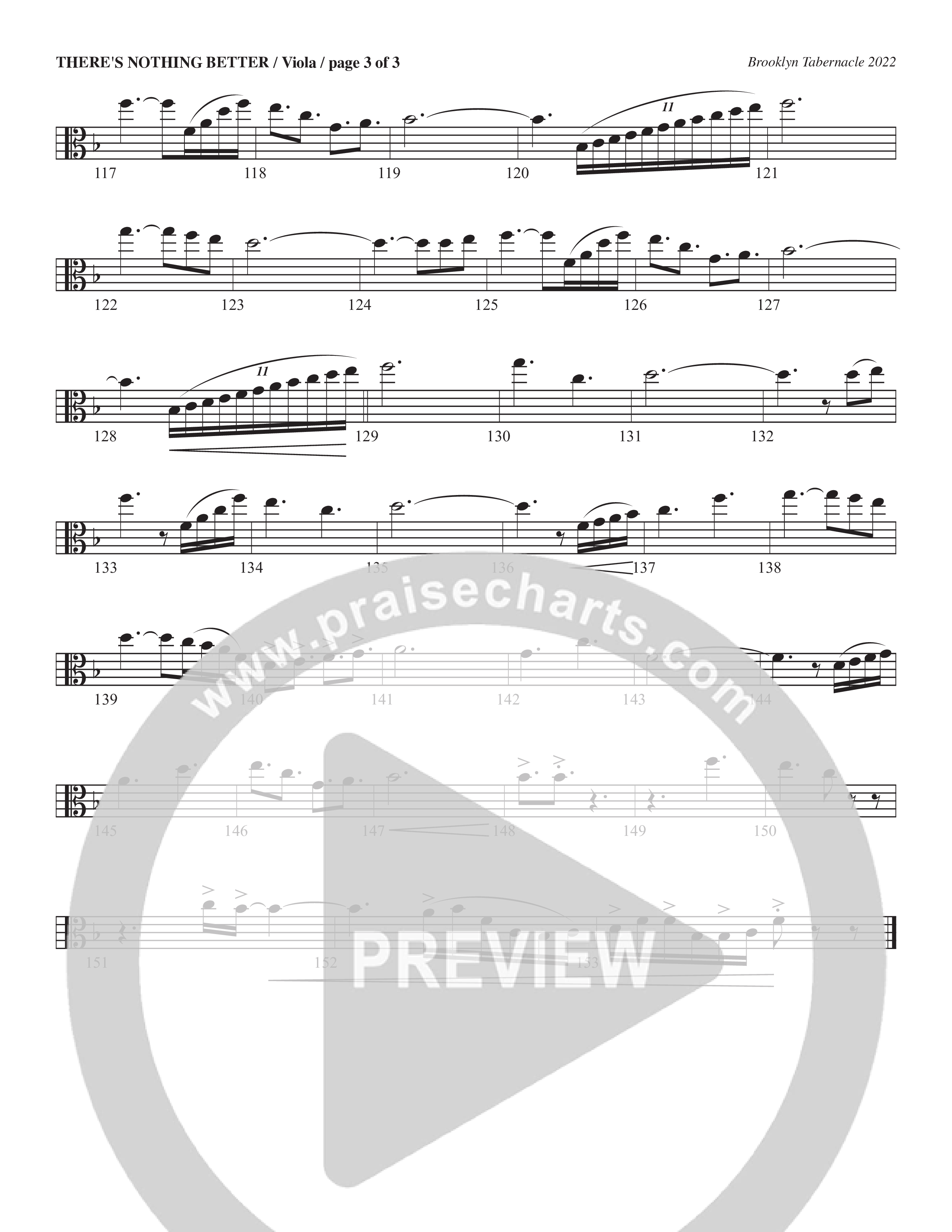 There’s Nothing Better (Choral Anthem SATB) Viola (The Brooklyn Tabernacle Choir / TaRanda Greene / Arr. Carol Cymbala / Orch. Jim Hammerly)
