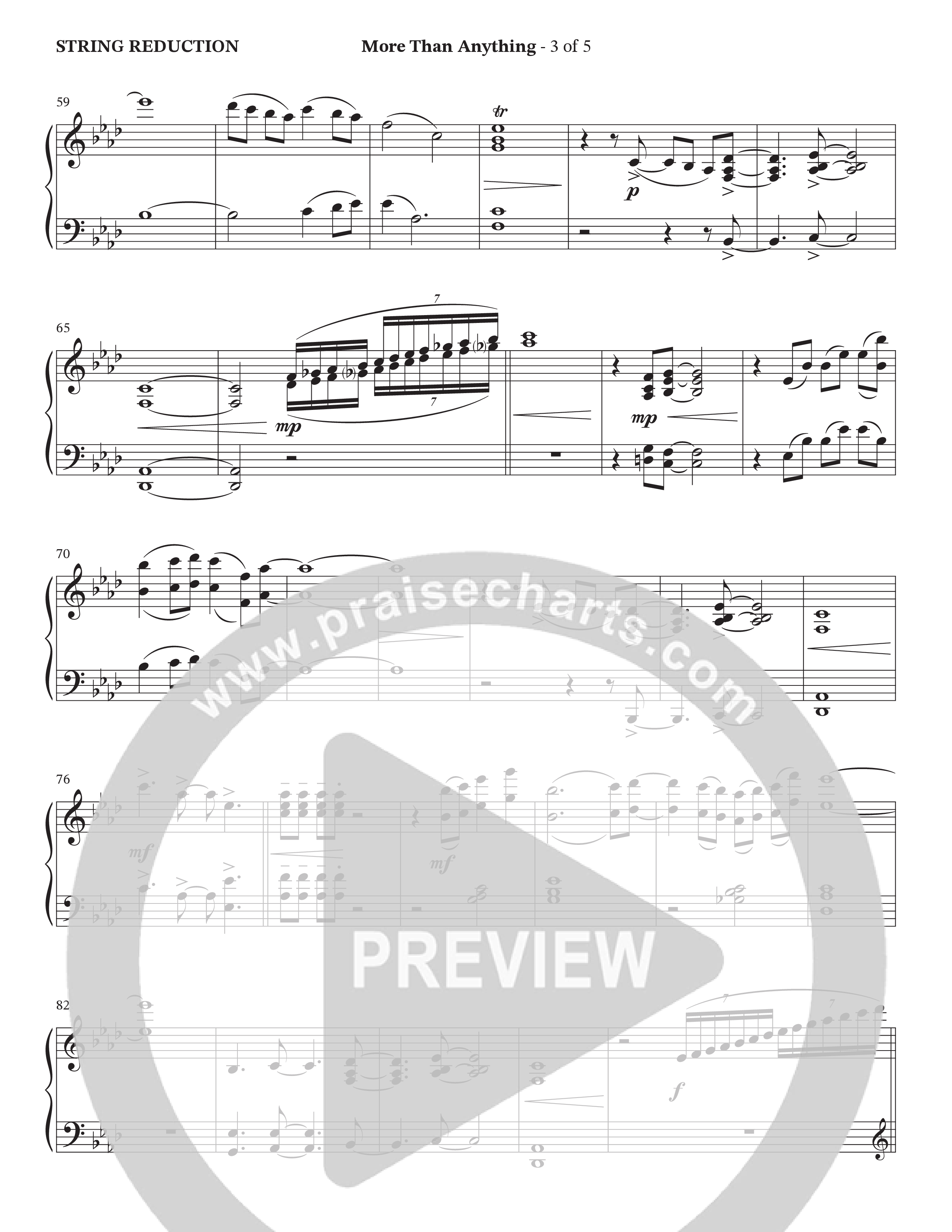 More Than Anything (Choral Anthem SATB) String Reduction (The Brooklyn Tabernacle Choir / Arr. Carol Cymbala / Orch. J. Daniel Smith)