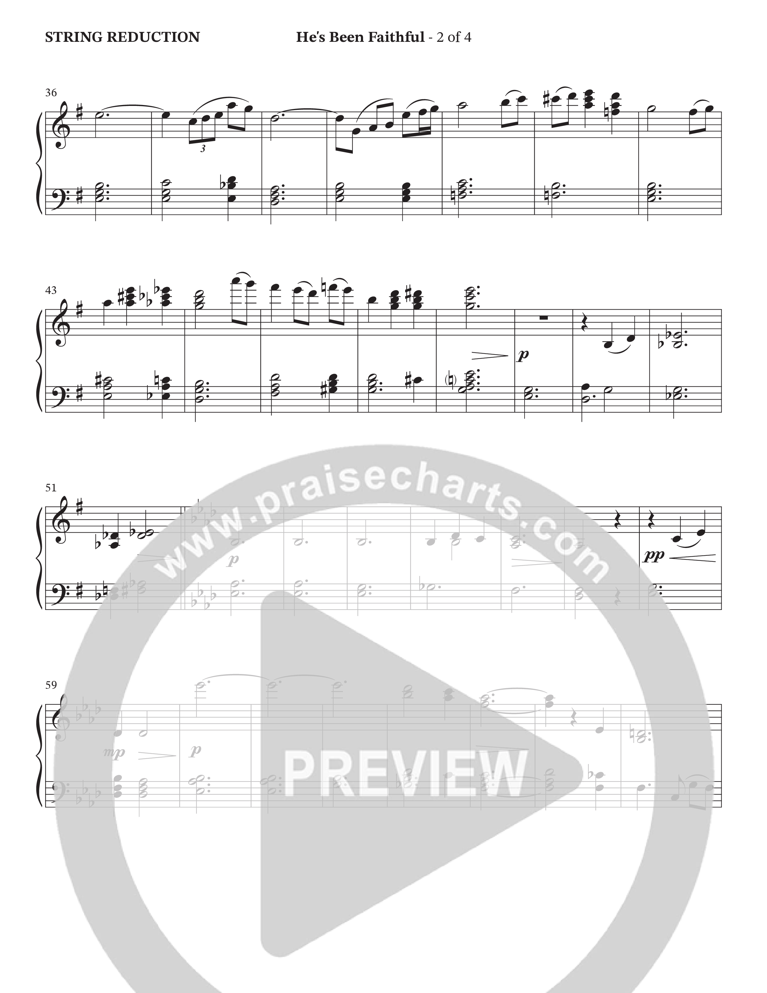 He’s Been Faithful (Choral Anthem SATB) String Reduction (The Brooklyn Tabernacle Choir / TaRanda Greene / Arr. Carol Cymbala / Orch. Bradley Knight)