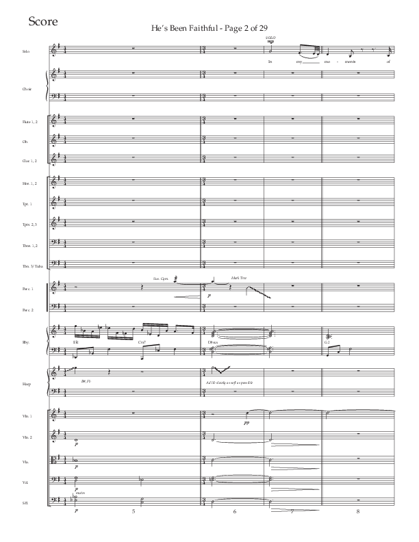 He’s Been Faithful (Choral Anthem SATB) Conductor's Score (The Brooklyn Tabernacle Choir / TaRanda Greene / Arr. Carol Cymbala / Orch. Bradley Knight)