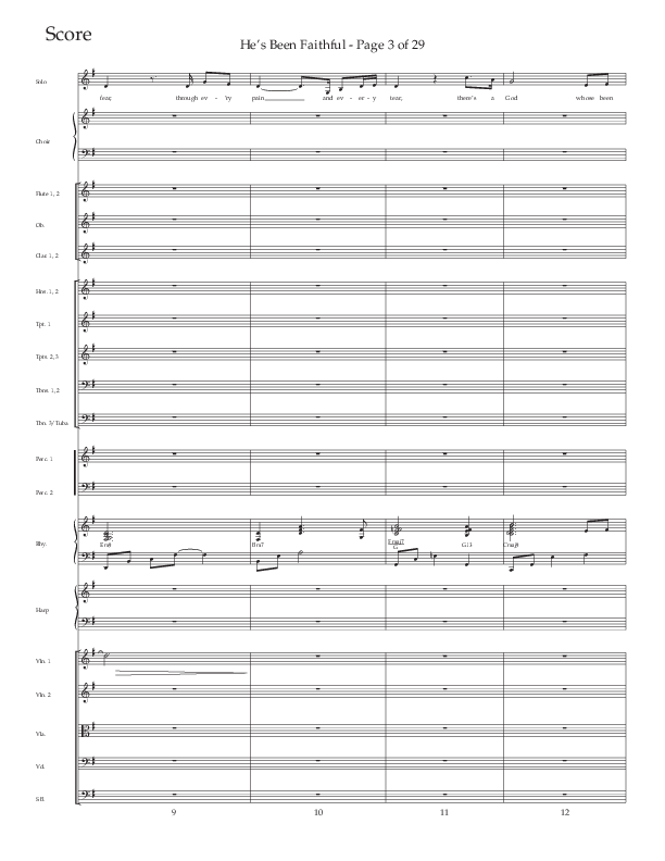 He’s Been Faithful (Choral Anthem SATB) Conductor's Score (The Brooklyn Tabernacle Choir / TaRanda Greene / Arr. Carol Cymbala / Orch. Bradley Knight)