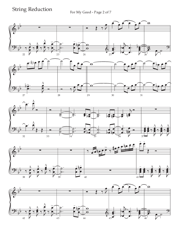 For My Good (Choral Anthem SATB) String Reduction (The Brooklyn Tabernacle Choir / Alvin Slaughter / Arr. Carol Cymbala / Orch. J. Daniel Smith)