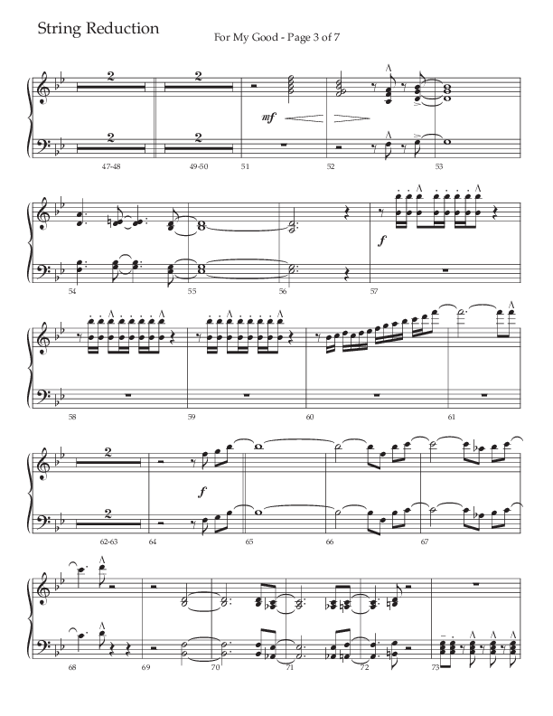 For My Good (Choral Anthem SATB) String Reduction (The Brooklyn Tabernacle Choir / Alvin Slaughter / Arr. Carol Cymbala / Orch. J. Daniel Smith)
