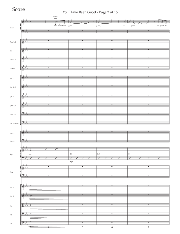 You Have Been Good (Choral Anthem SATB) Conductor's Score (The Brooklyn Tabernacle Choir / Arr. Carol Cymbala / Orch. J. Daniel Smith)
