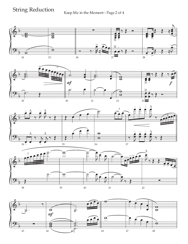 Keep Me In The Moment (Choral Anthem SATB) String Reduction (The Brooklyn Tabernacle Choir / Arr. Carol Cymbala / Orch. Chris McDonald)