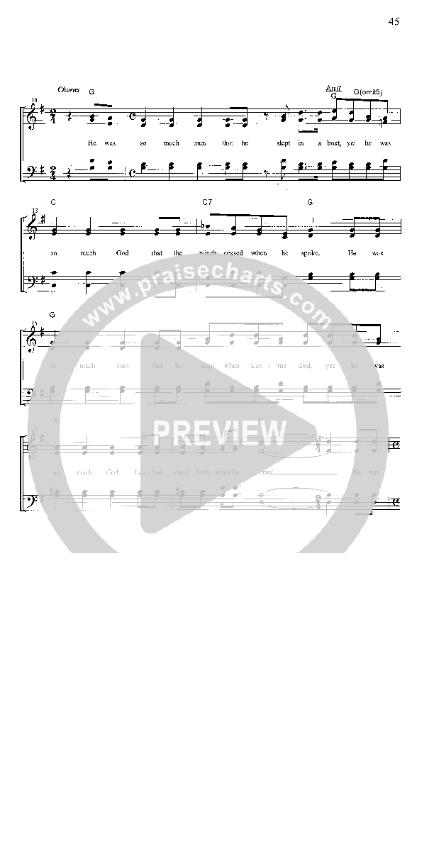 So Much God Lead Sheet (Greater Vision)