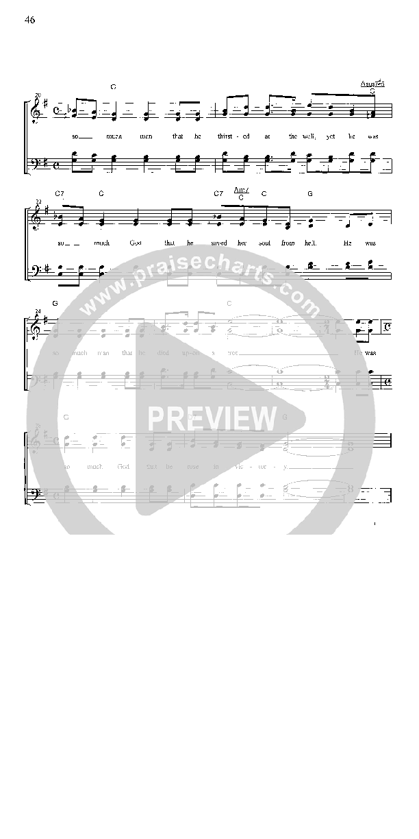 So Much God Lead Sheet (Greater Vision)