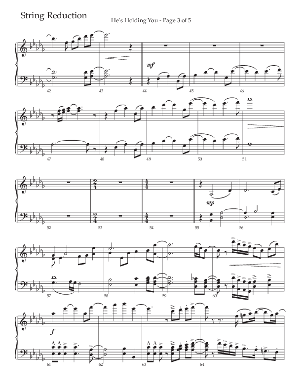 He’s Holding You (Choral Anthem SATB) String Reduction (The Brooklyn Tabernacle Choir / TaRanda Greene / Arr. Carol Cymbala / Orch. J. Daniel Smith)