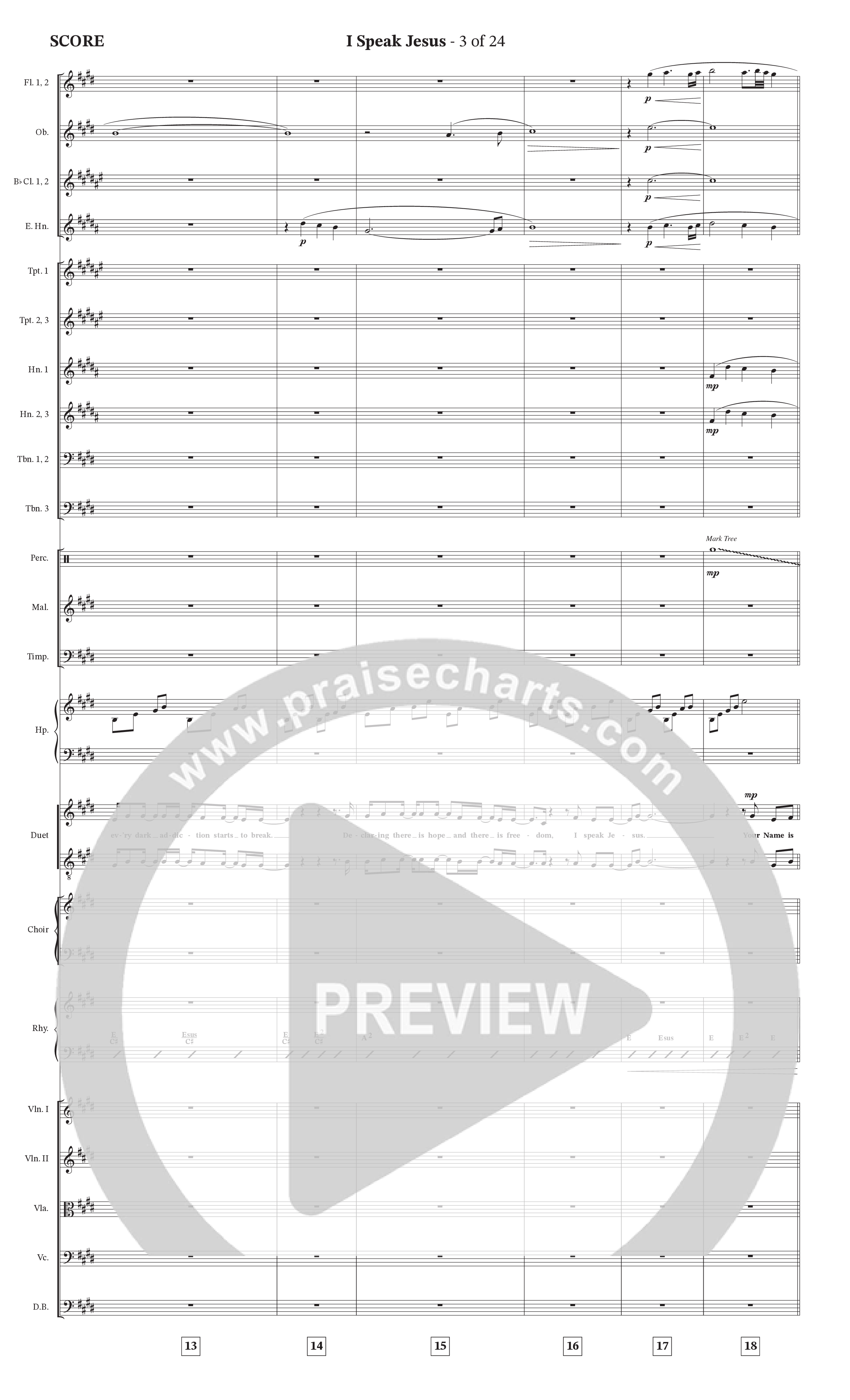 I Speak Jesus (Choral Anthem SATB) Conductor's Score (The Brooklyn Tabernacle Choir / Arr. Carol Cymbala / Orch. J. Daniel Smith)