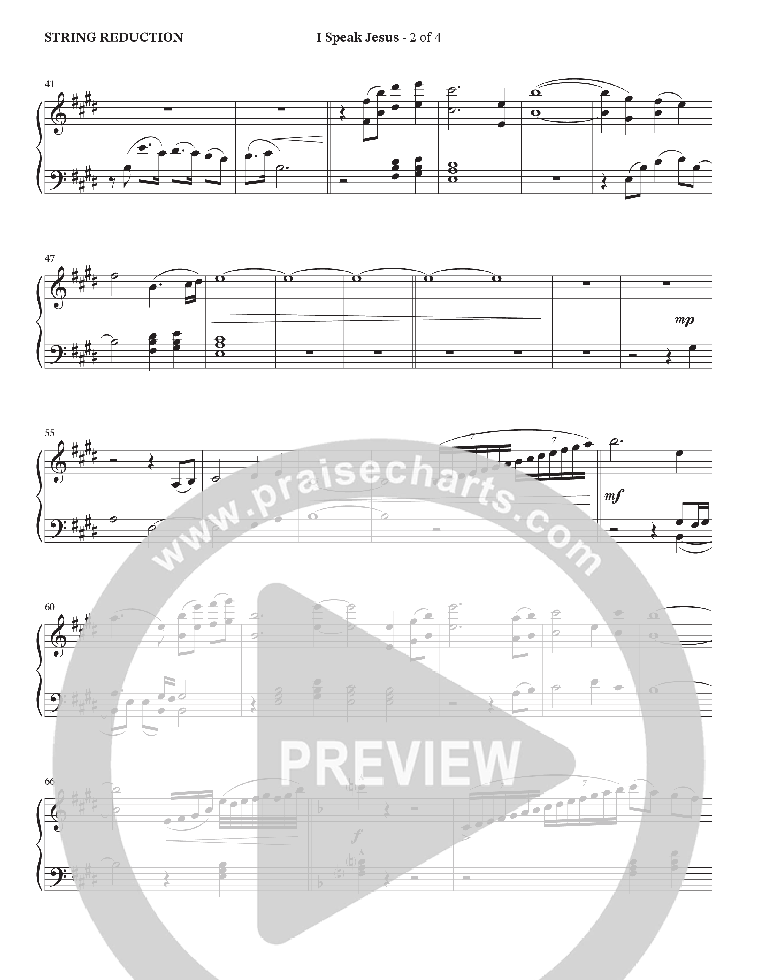I Speak Jesus (Choral Anthem SATB) String Reduction (The Brooklyn Tabernacle Choir / Arr. Carol Cymbala / Orch. J. Daniel Smith)