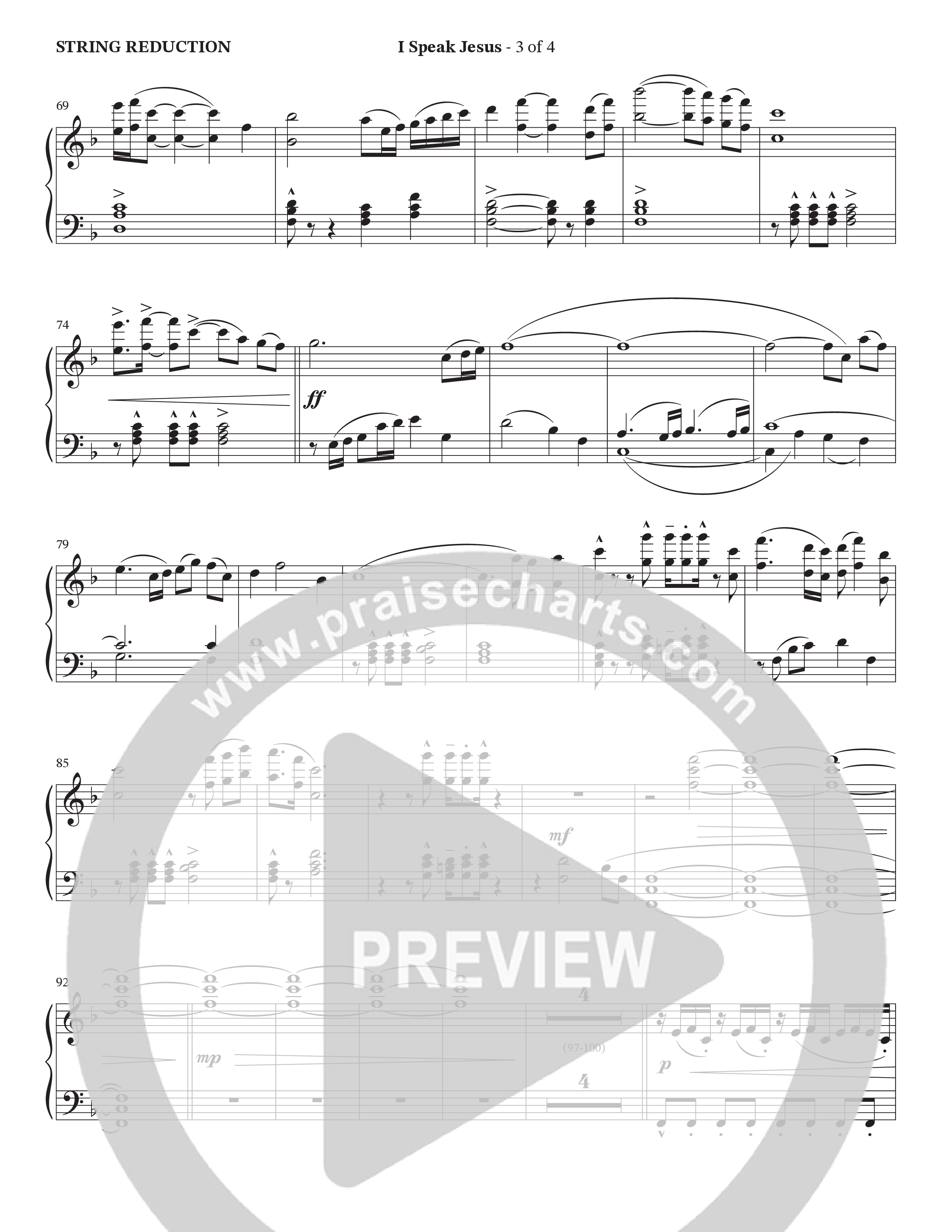 I Speak Jesus (Choral Anthem SATB) String Reduction (The Brooklyn Tabernacle Choir / Arr. Carol Cymbala / Orch. J. Daniel Smith)