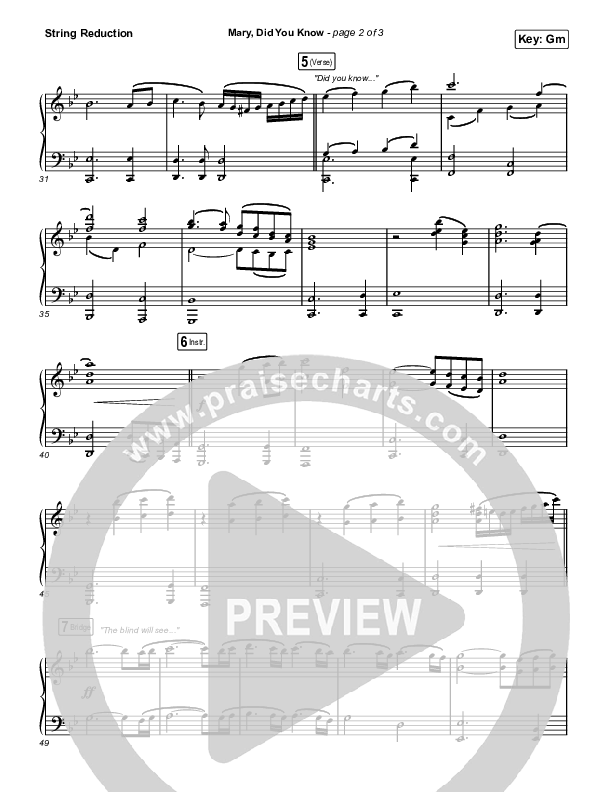 Mary Did You Know String Reduction (Anne Wilson)