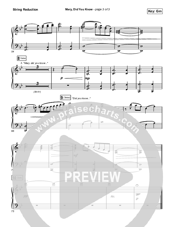 Mary Did You Know String Reduction (Anne Wilson)