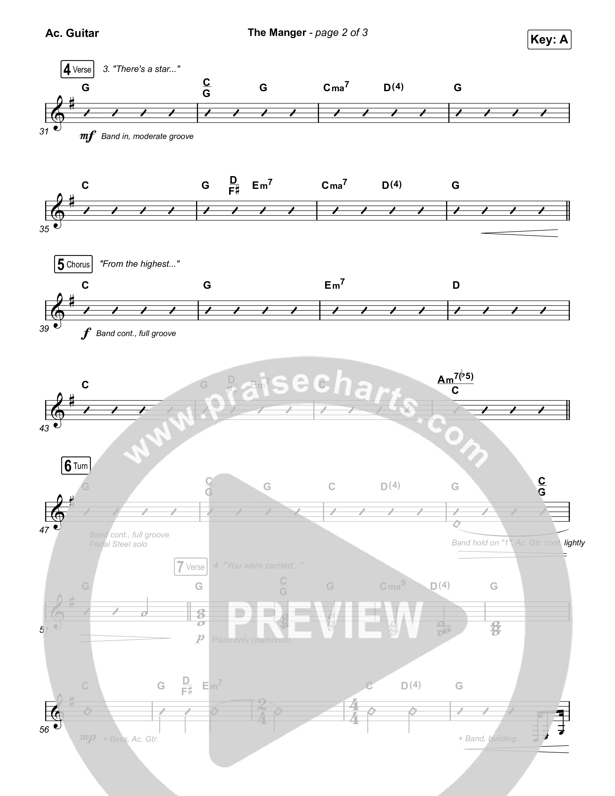 The Manger Acoustic Guitar (Anne Wilson)