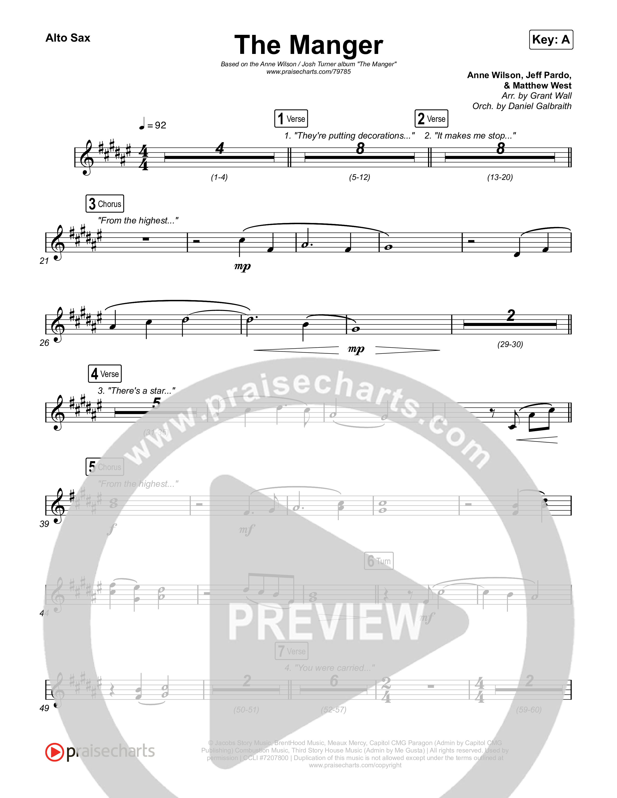 The Manger Alto Sax (Anne Wilson)