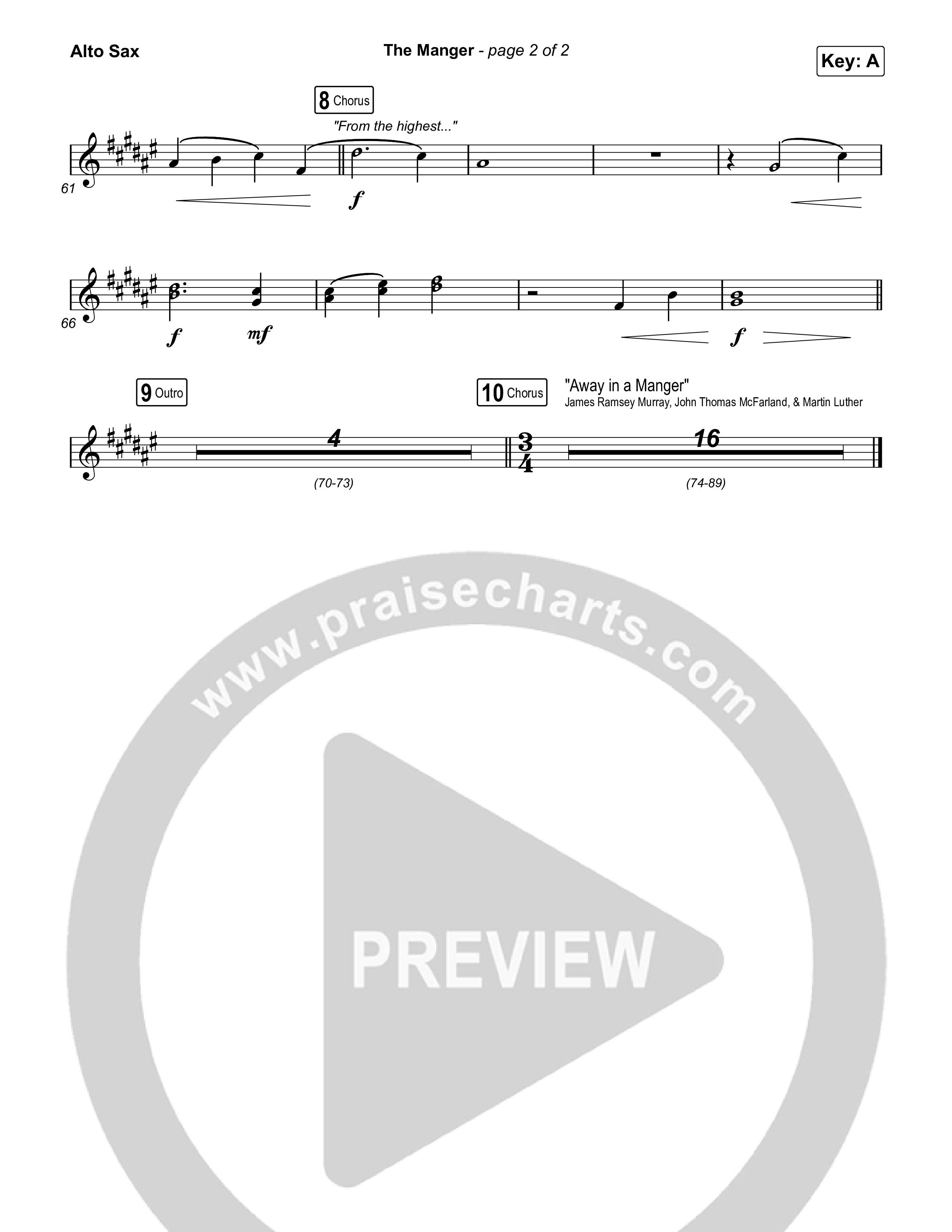 The Manger Alto Sax (Anne Wilson)