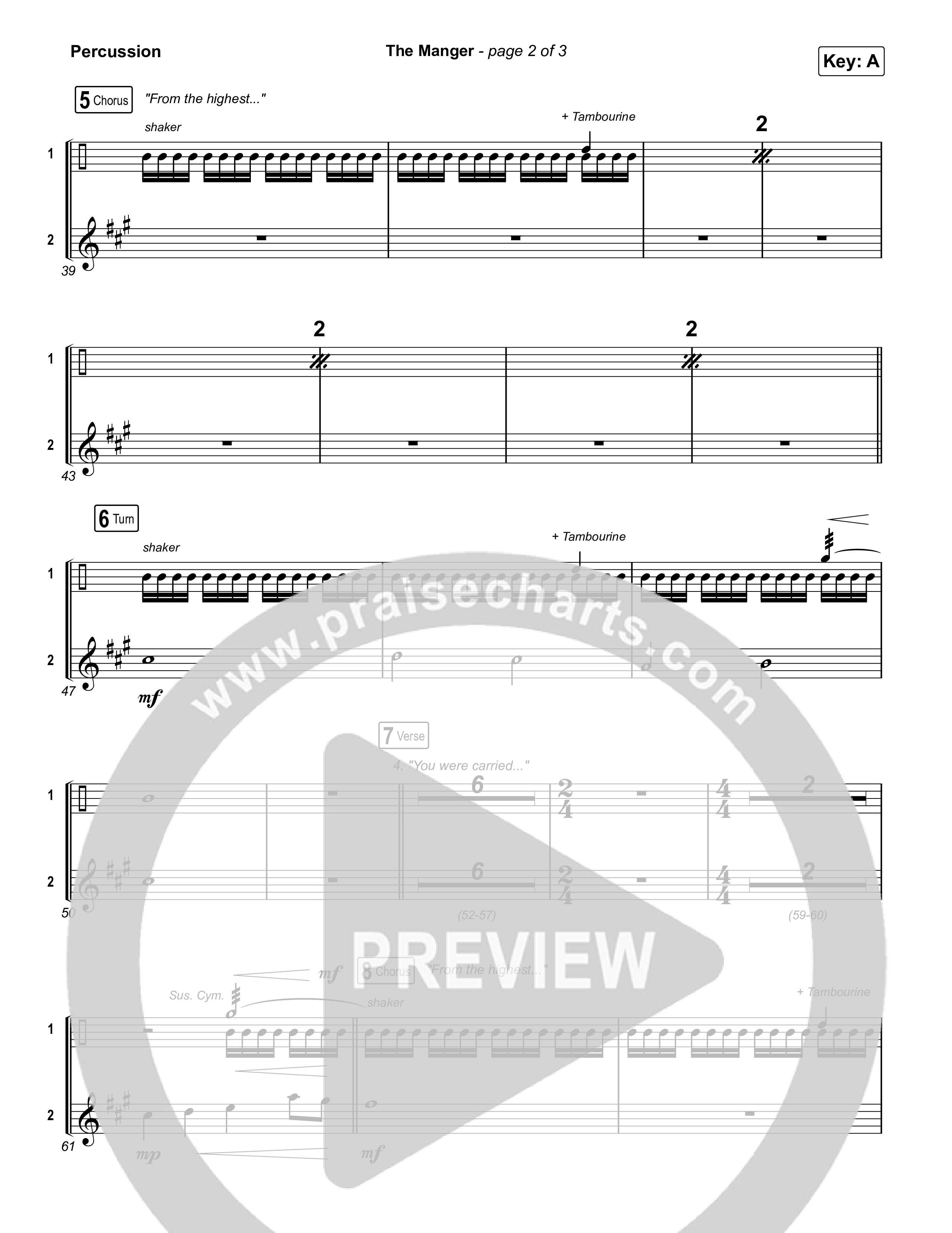 The Manger Percussion (Anne Wilson)