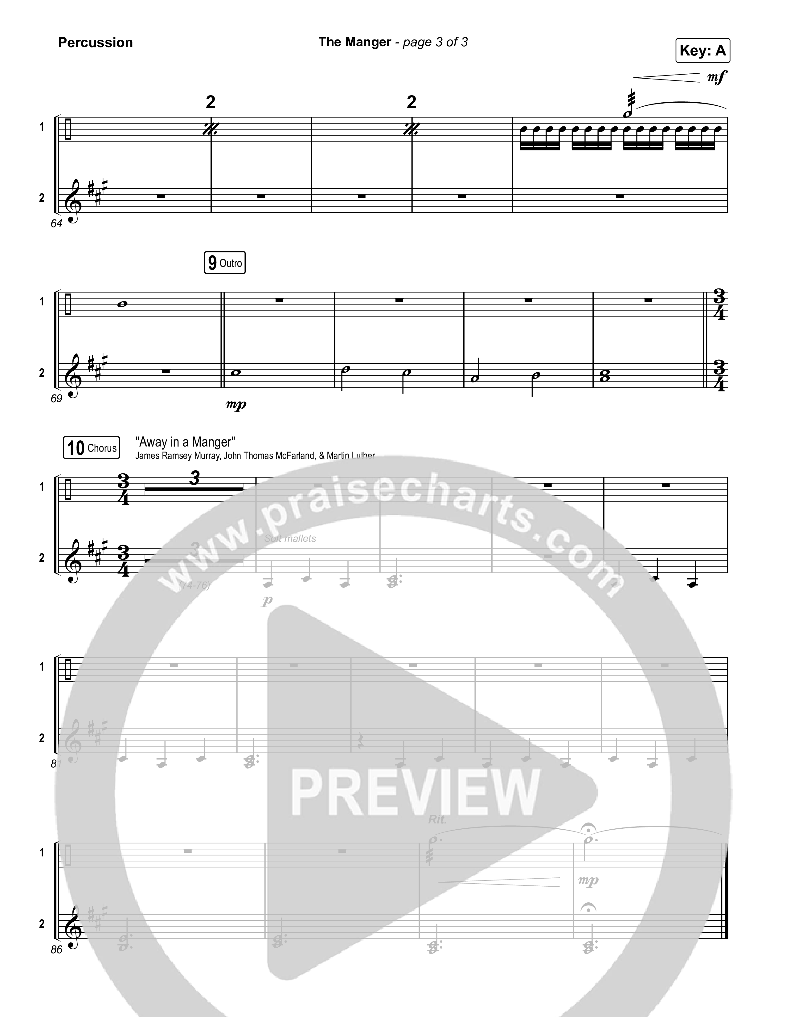 The Manger Percussion (Anne Wilson)