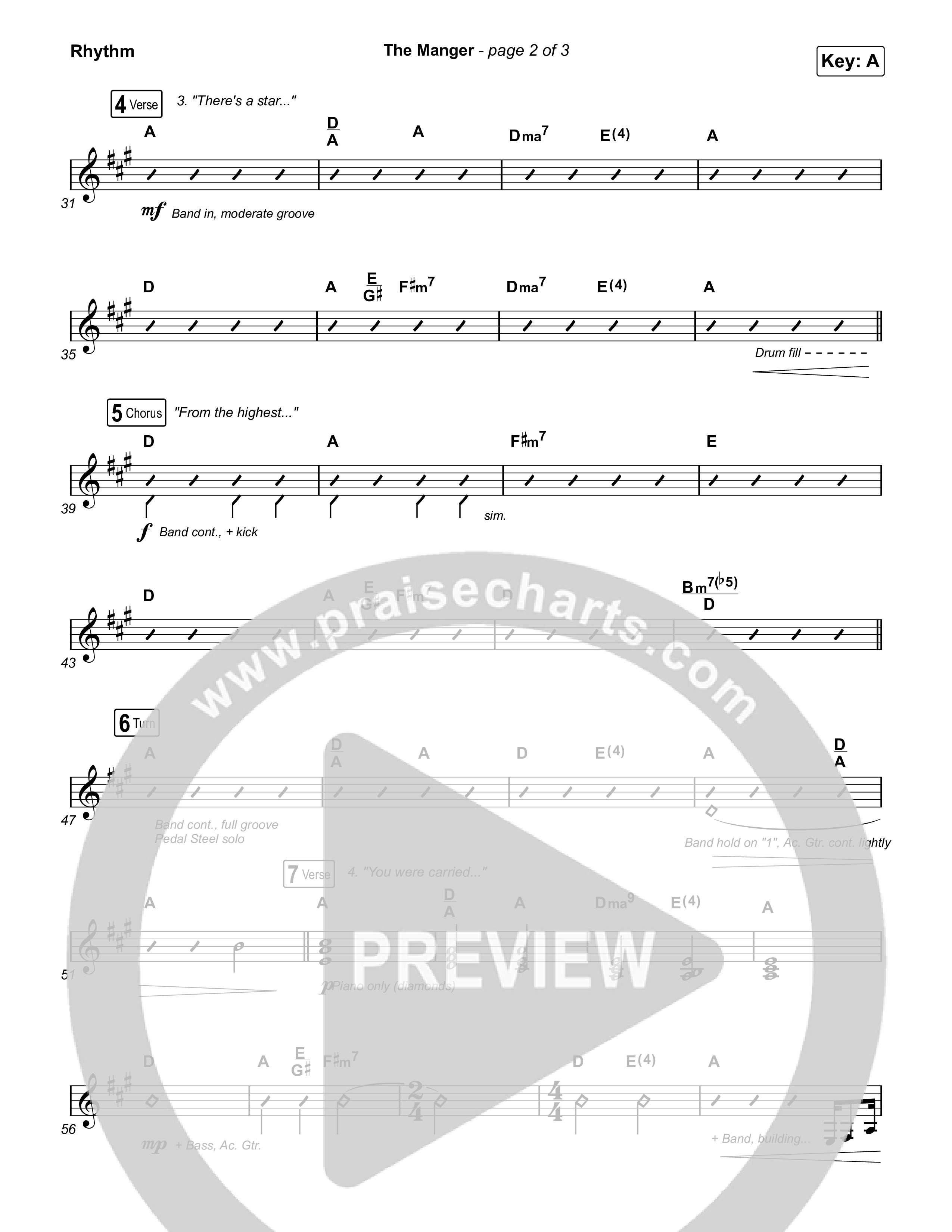 The Manger Rhythm Chart (Anne Wilson)