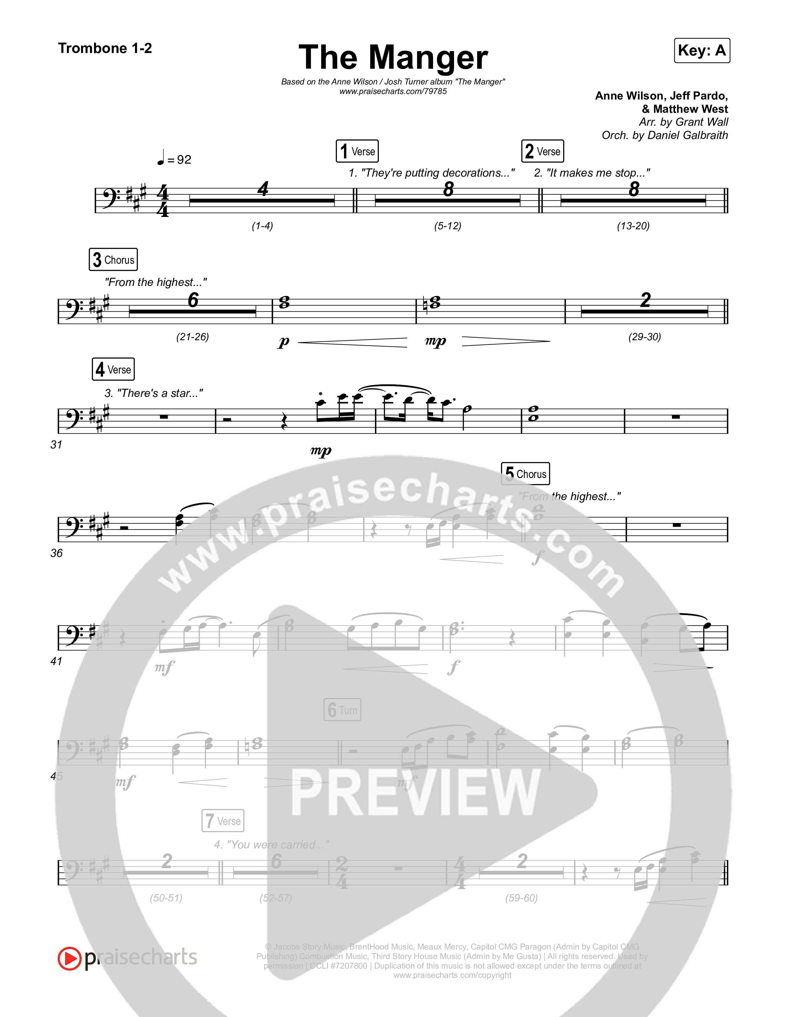 The Manger Trombone 1,2 (Anne Wilson)